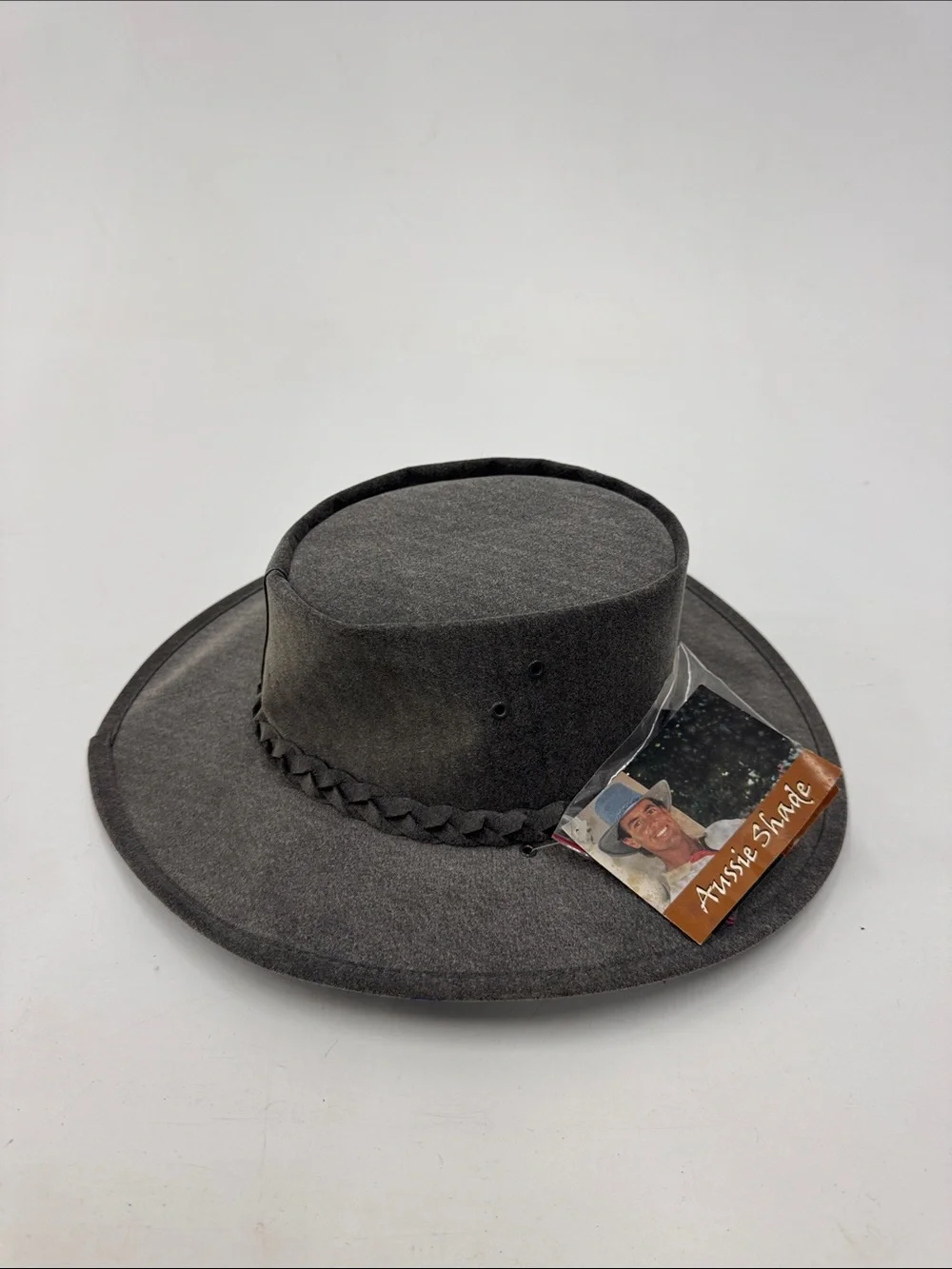 Vintage Aussie Shade Grey Outback Hat Size Medium